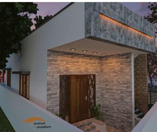 backside wooden cladding