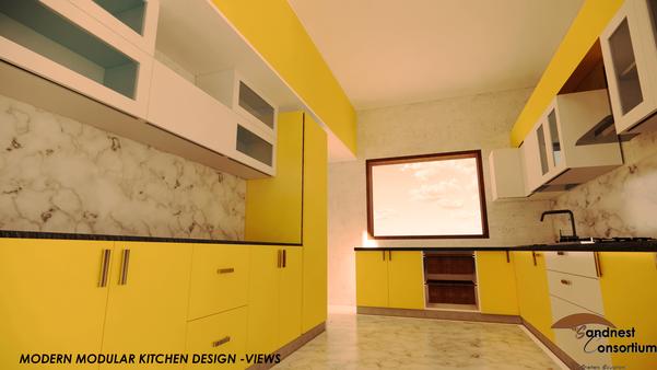 simple modern modular kitchen