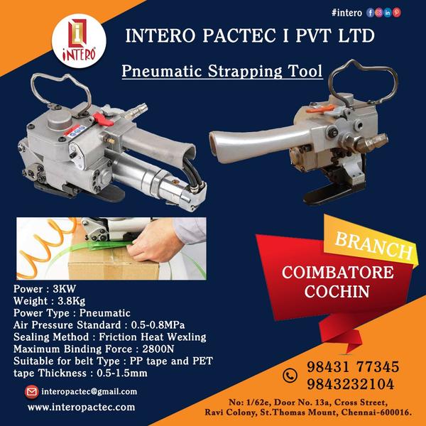 Pneumatic Strapping Tool Coimbatore Pneumatic tool INTERO PACTEC