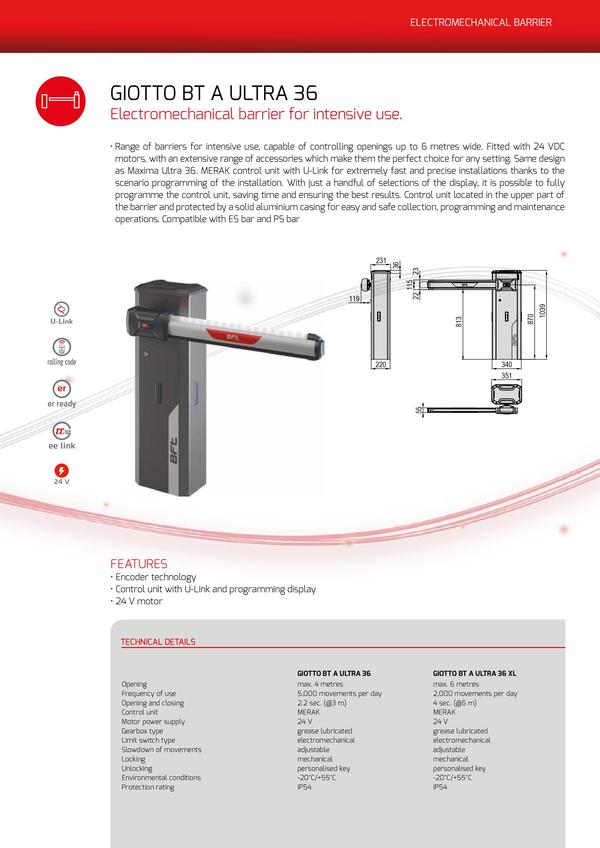 BOOM BARRIER 4 mtr / 5 mtr / 6