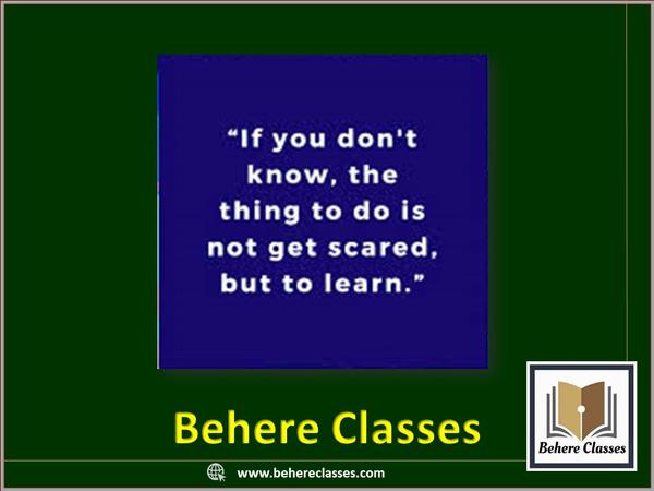 Behere Classes Best 11th 