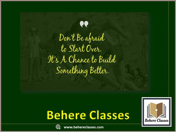 Behere Classes Best 11th 