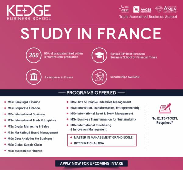 Study in KEDGE Business S