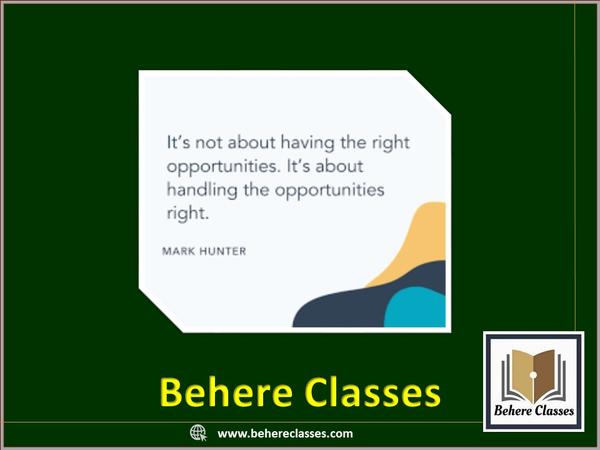 Behere Classes Best 11th 