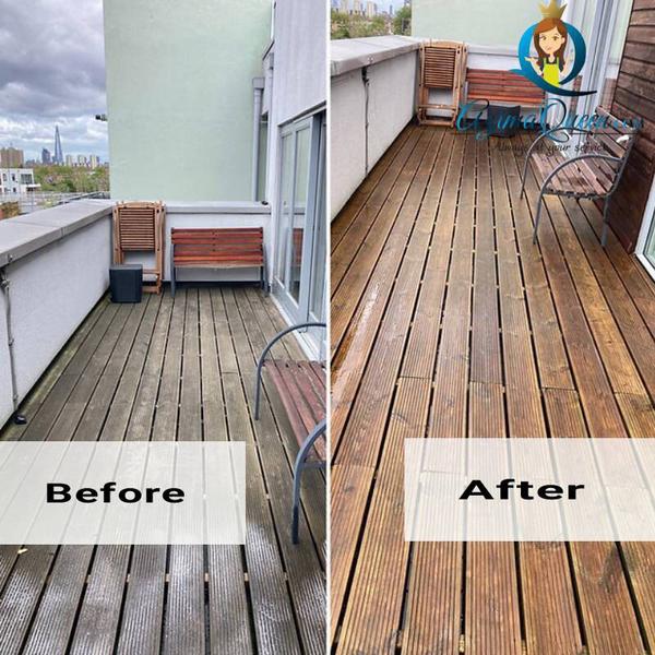 balcony cleaning work
