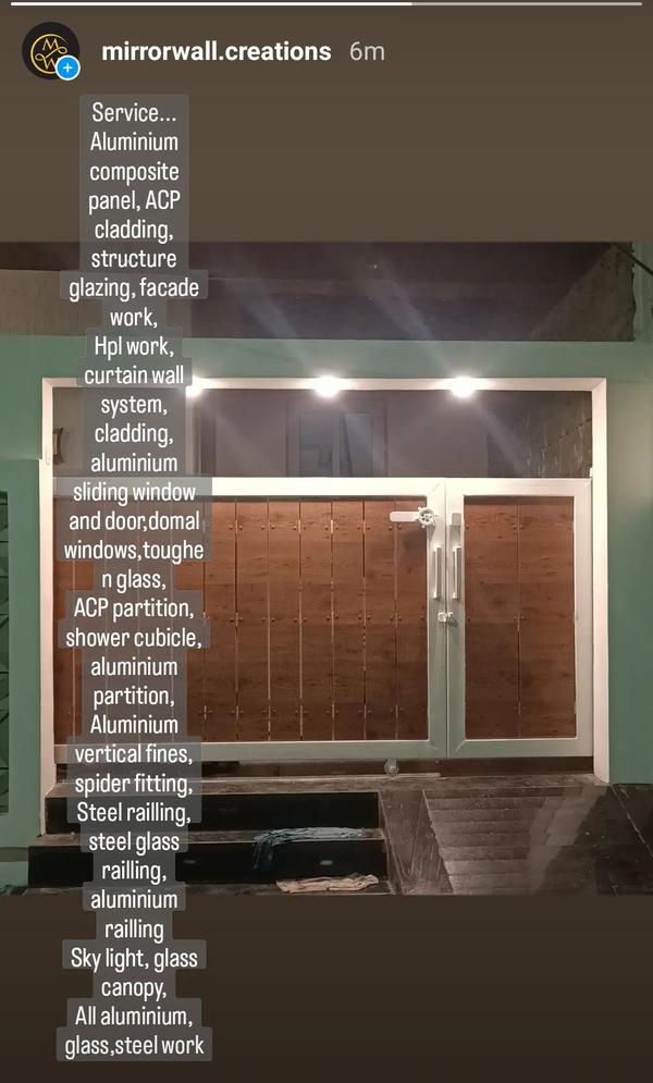 steel glass railling