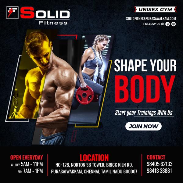 #Unisex  gym in Purasaiwakkam