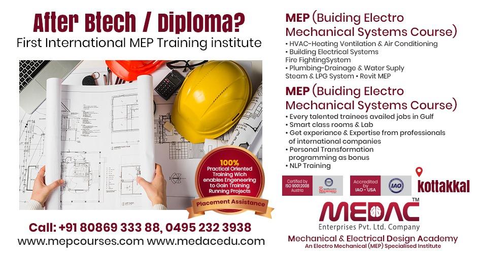 mep building electrical designing training MEDAC Mep Institute