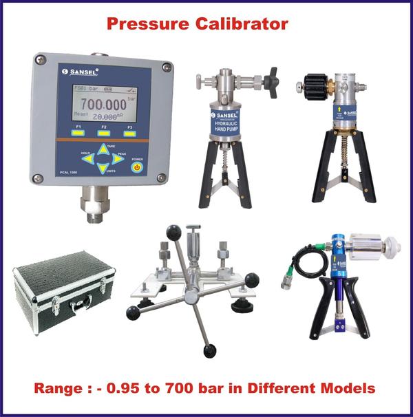 Hand pump pressure calibrator Pneumatic Pressure C Sansel Instruments