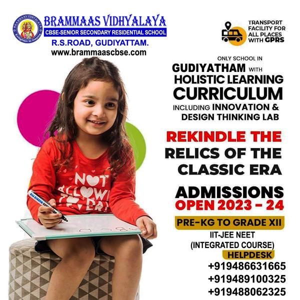 Admission open Pre-KG to 