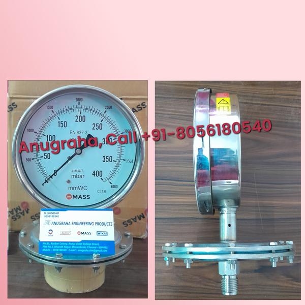 "Make MASS Diaphragm Pressure Gauge, Distributor Anugraha