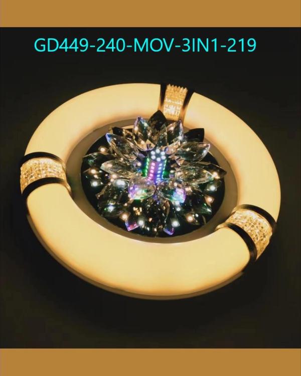  CEILING LIGHT  ROTATION IN CRYSTAL 