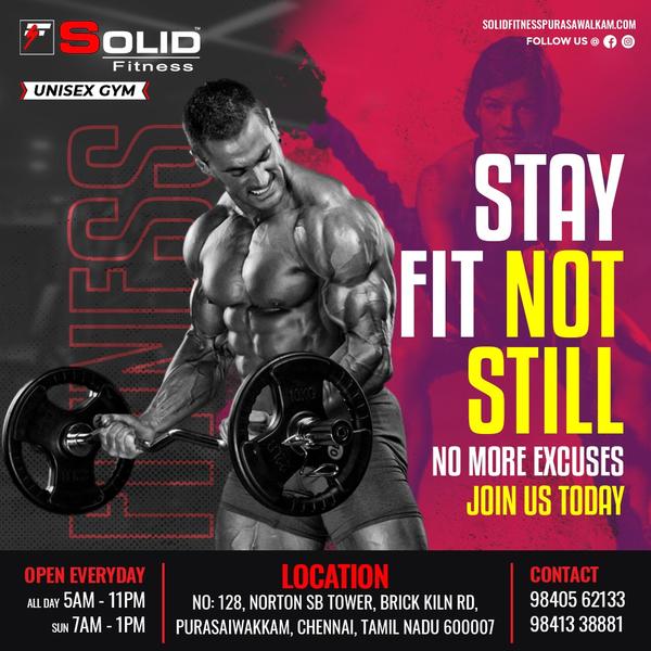 #Unisex gym in Purasaiwakkam
#