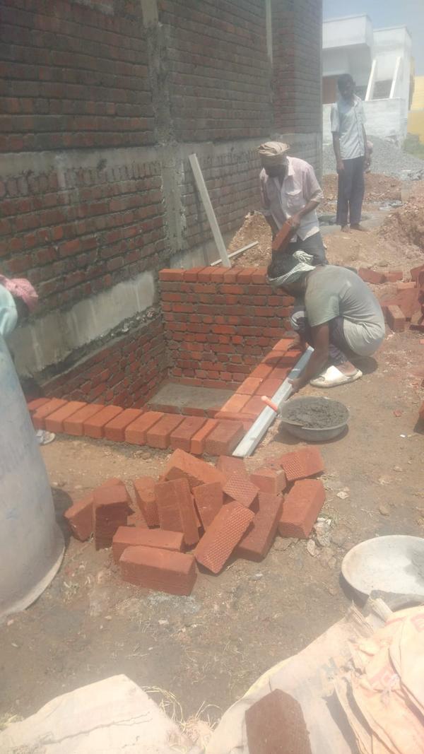 BRICKWORK FOR WATERTANK @ CHET