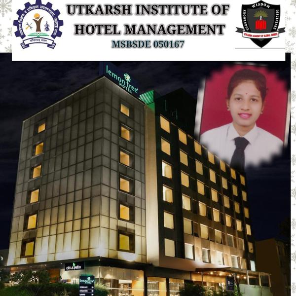 *उत्कर्ष संस्थेत हॉटेल मनेजमें