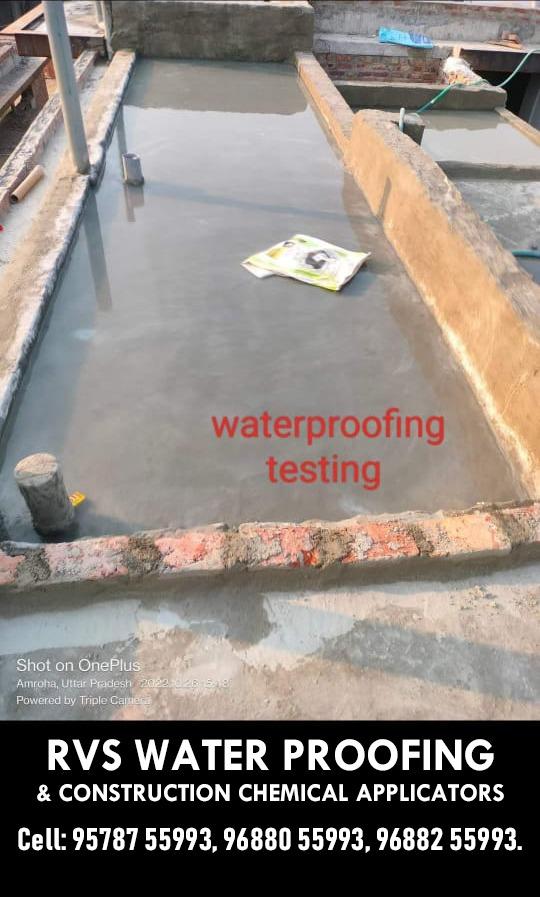 waterproofing testing terrace
