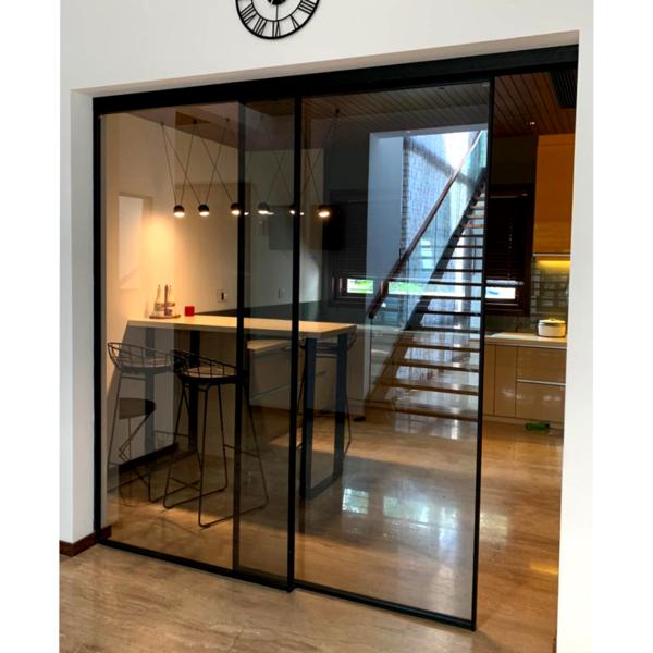 This sliding door system is a 