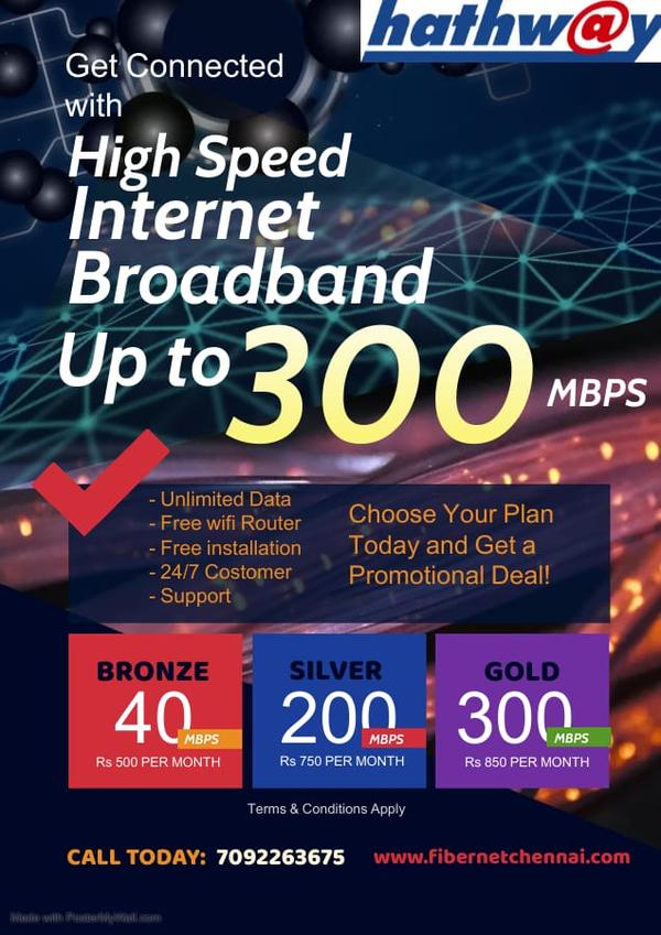 madipakkam hathway plan monthl