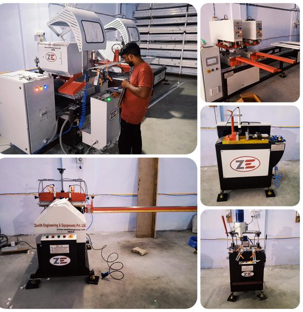 cnc double head aluminium cutt