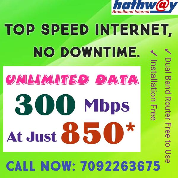 hathway unlimited data plan ul