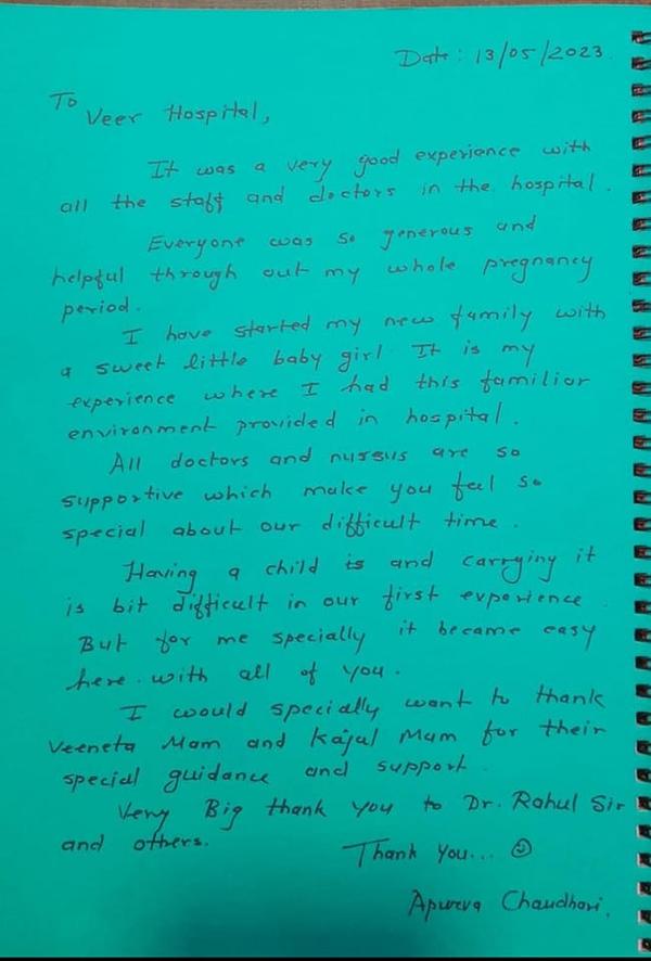 This is what satisfied patient