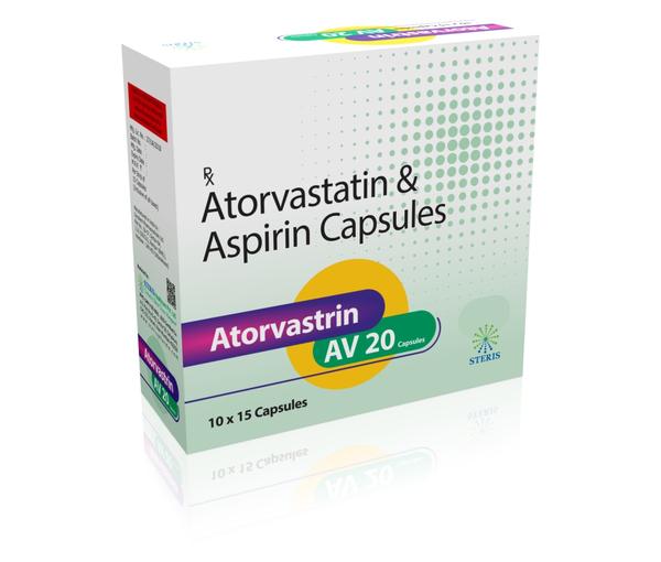 Atorvastatin (10mg), Aspirin (75mg) ATOVASTR Steris Healthcare PVT Ltd