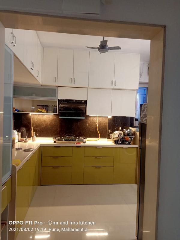 l shape modular kitchen