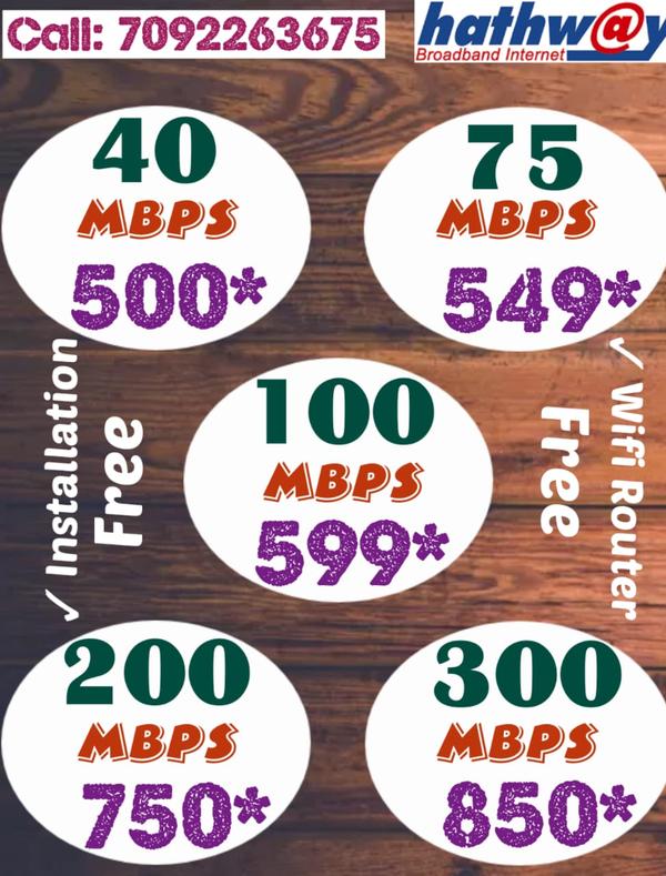 hathway broadband 3months plan