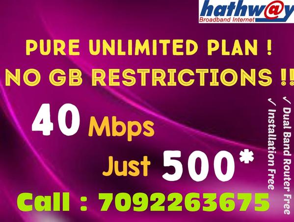 hathway unlimited fiber broadb