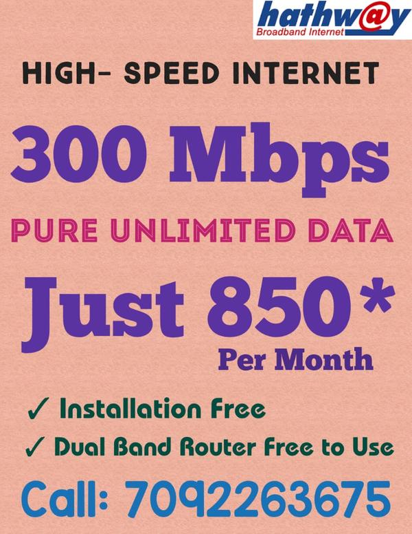 best hathway broadband plan fo