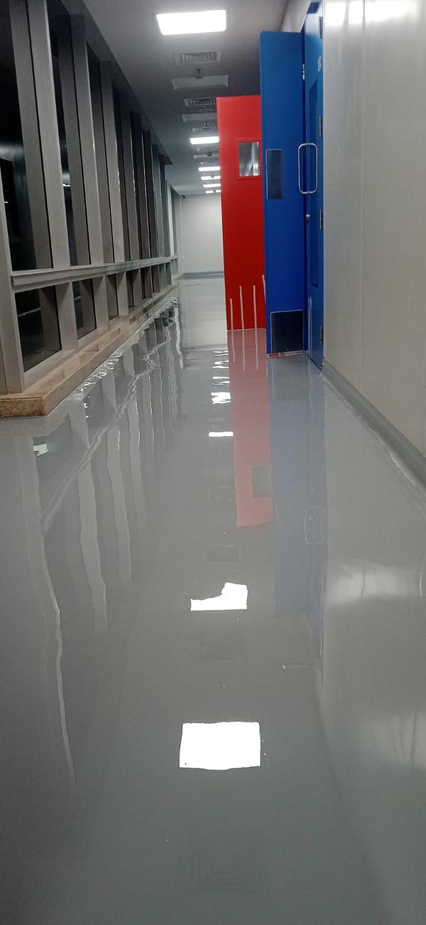 Epoxy flooring at Ahmedabad Pharma Epoxy Floo K2P Industries