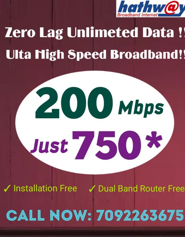 hathway 40mbps plan in pallava