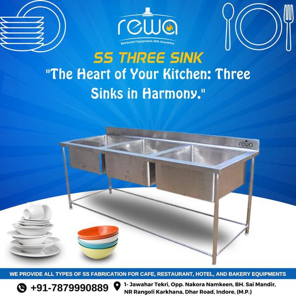 three sinks