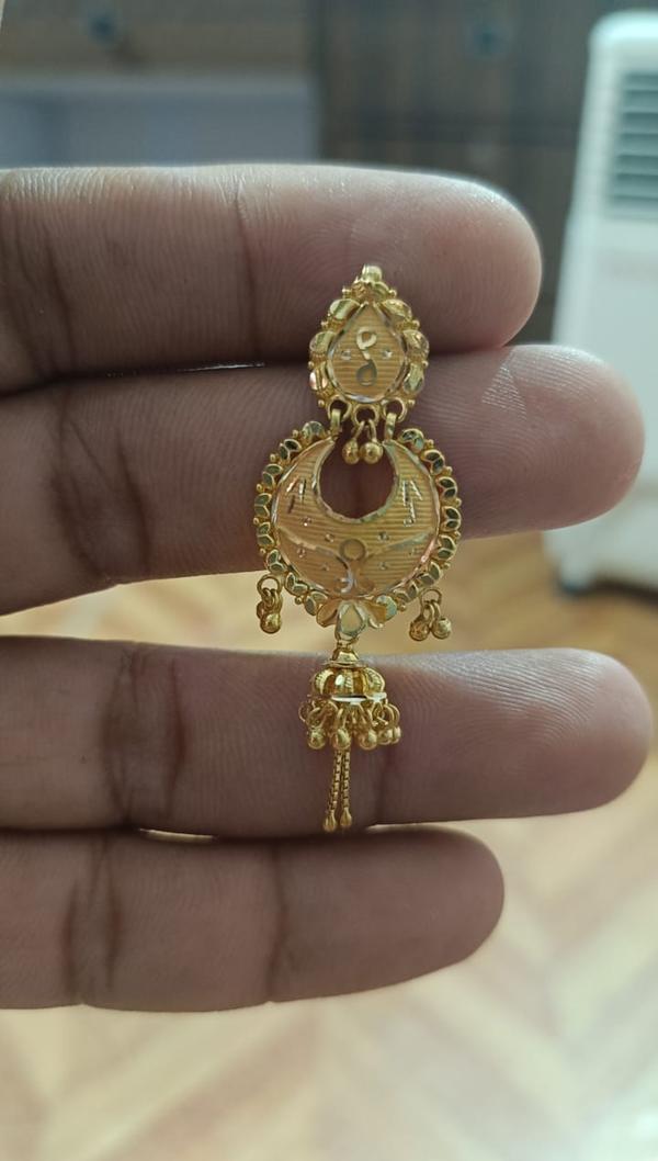 gold jewellery earing