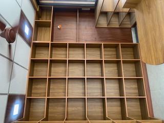 SHOP INTERIOR WORKS COMPLETED.