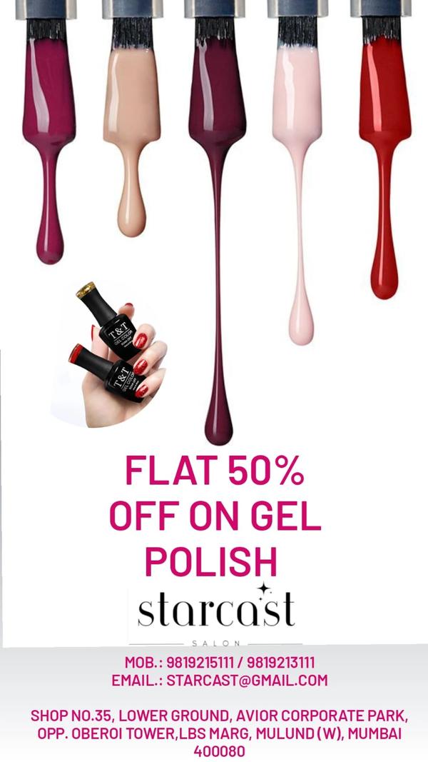 50% OFF ON GEL POLISH
