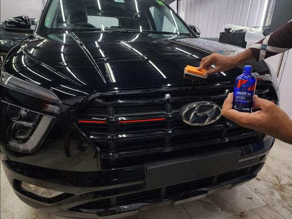 brand new black hyundai creta