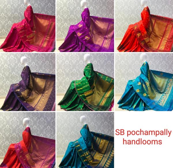 Latest Gadwal pattu sarees wit