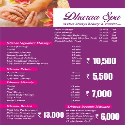 Dharaa spa tnagar chennai  November mont