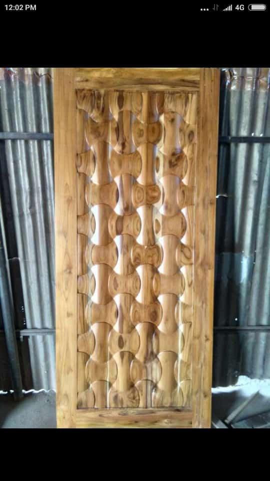 large sturdy door leaf