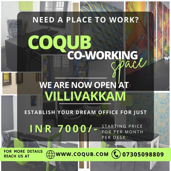 coworking space villivakkam