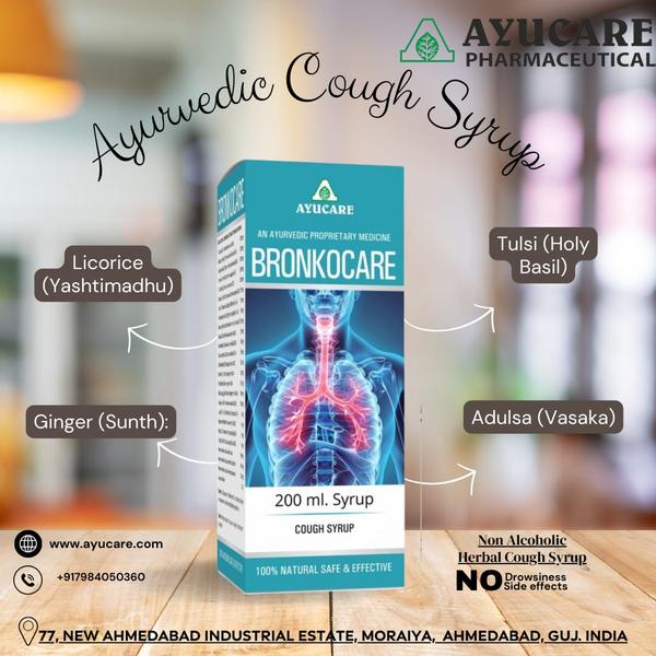 Bronkocare cough syrup contains a blend of traditi