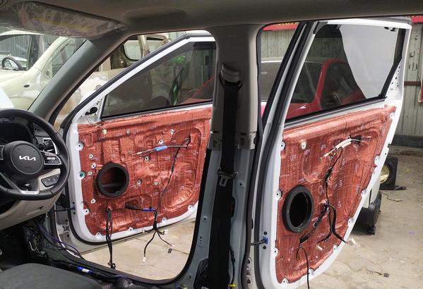 installed damping sheet in Kia