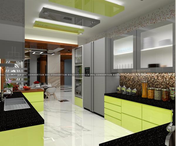 modern kitchen interior