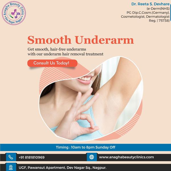 Get Smoother , hair - free Underarms, 
w