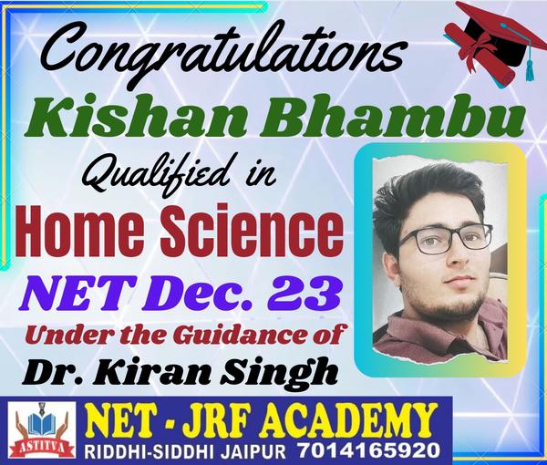 Congratulations Kishan bh