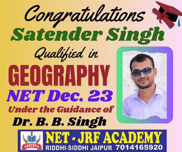 Congratulations to Satend