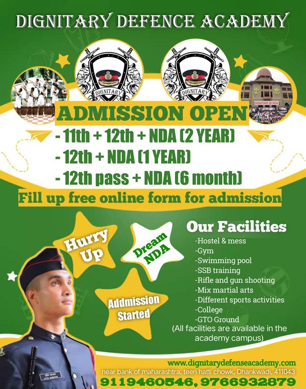 11th 12th + NDA admission