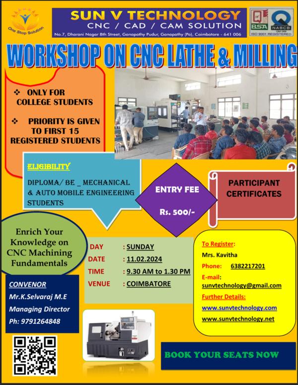 WORKSHOP ON CNC LATHE & M