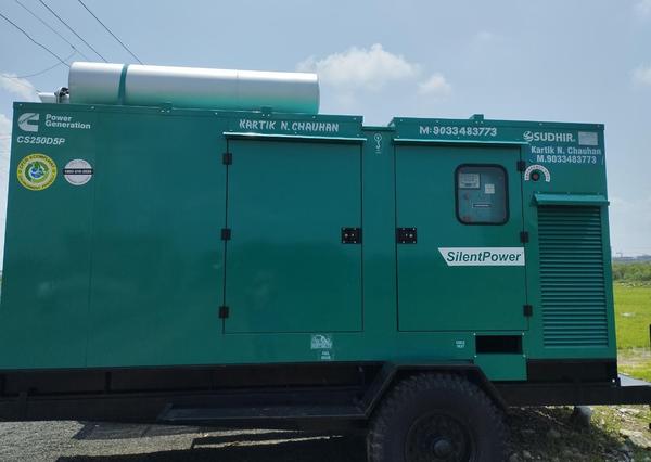 dg set rentals in manjusar gid